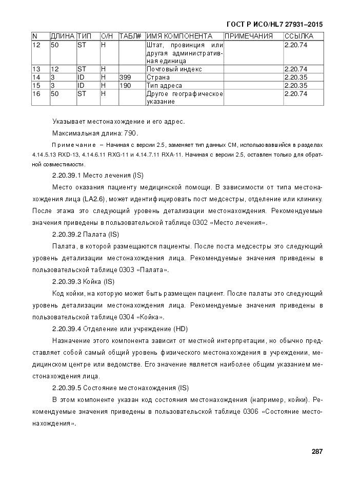 ГОСТ Р ИСО/HL 7 27931-2015, страница 294